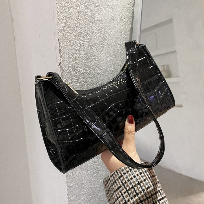 Bolsa Feminina Croco Verniz