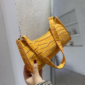 Bolsa Feminina Croco Verniz