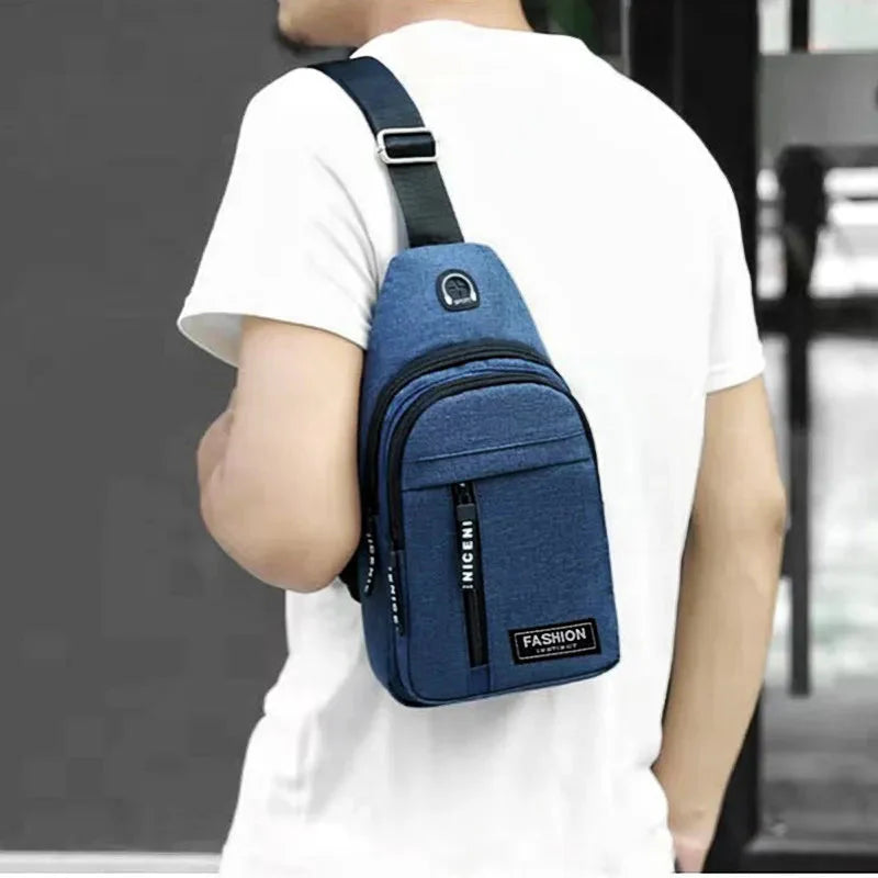 Mochila Transversal Masculina Leve e Compacta