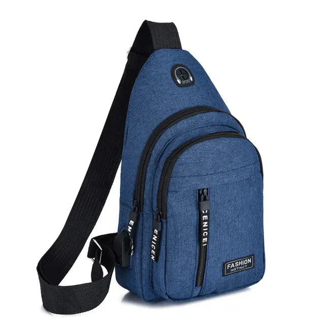 Mochila Transversal Masculina Leve e Compacta