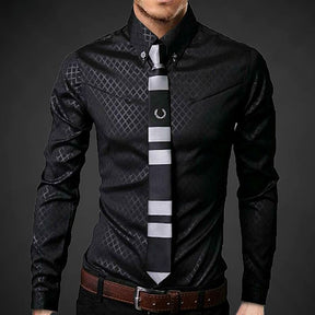 Camisa Social Xadrez One Color Masculina