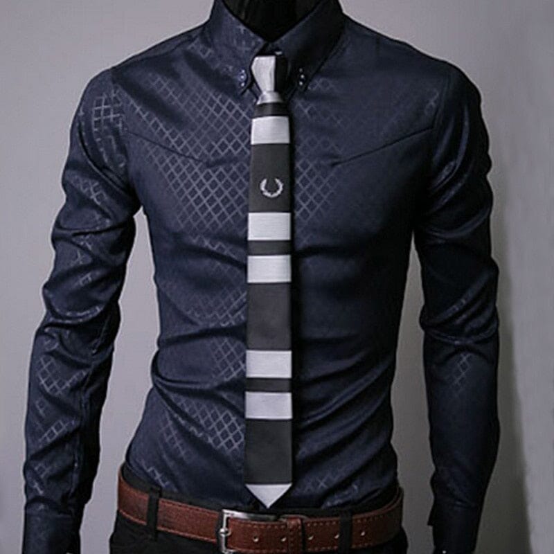 Camisa Social Xadrez One Color Masculina