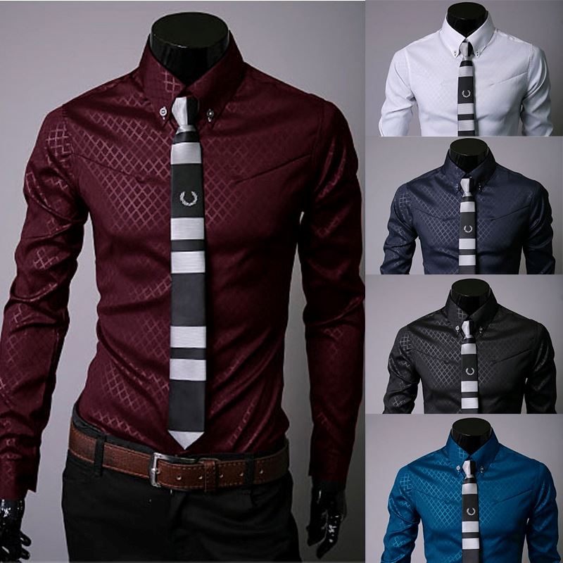 Camisa Social Xadrez One Color Masculina