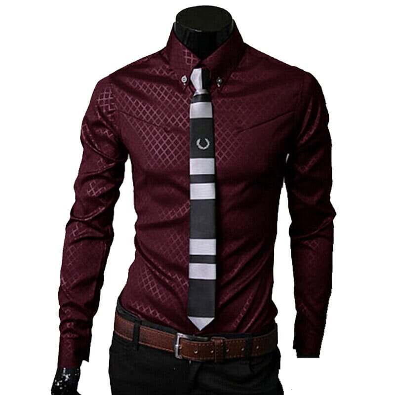 Camisa Social Xadrez One Color Masculina