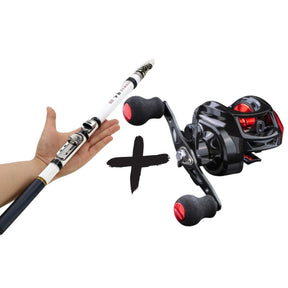 Carretilha Ae-2000 e Vara de Pesca - Kit Completo