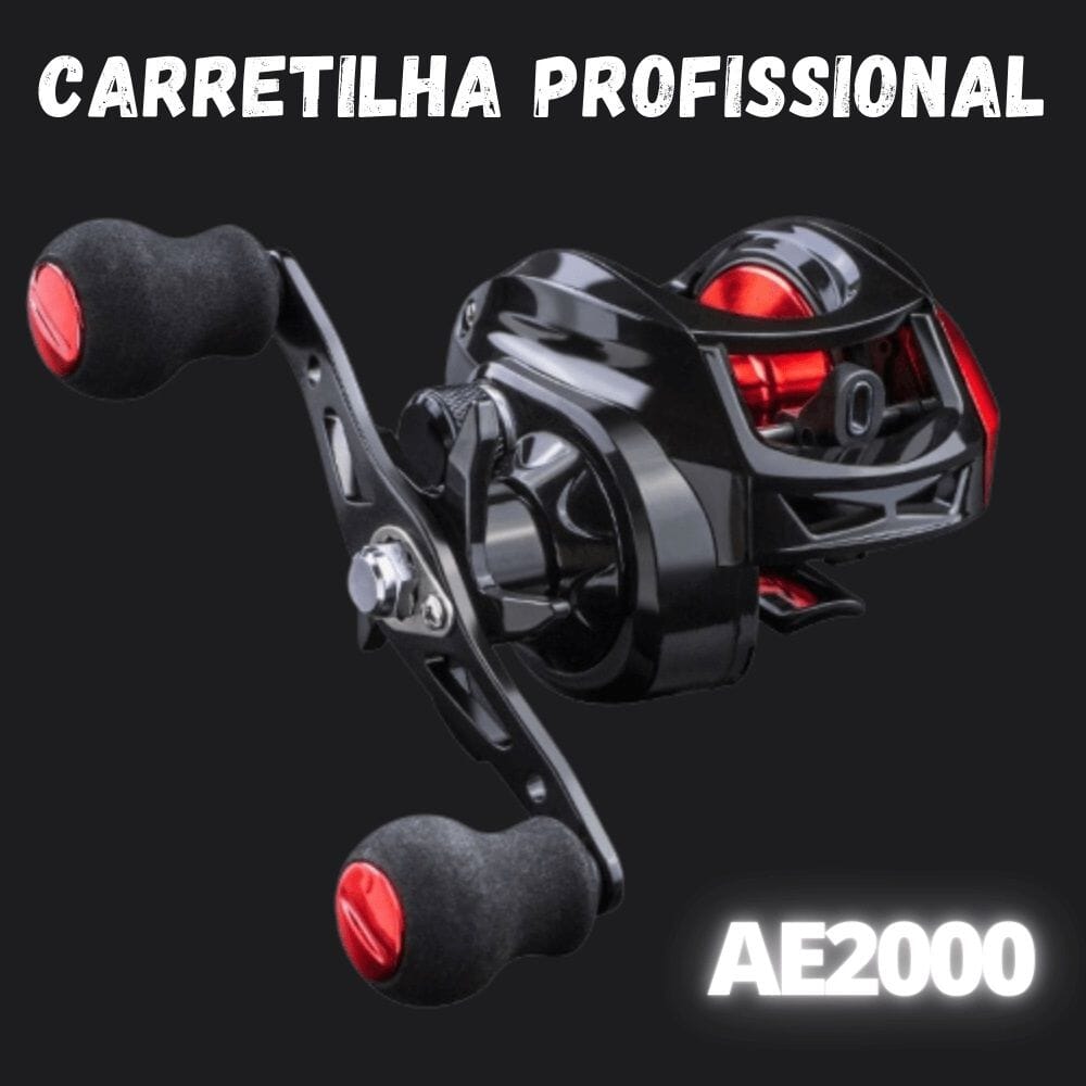 Carretilha Para Pesca No Mar e Rio AE2000