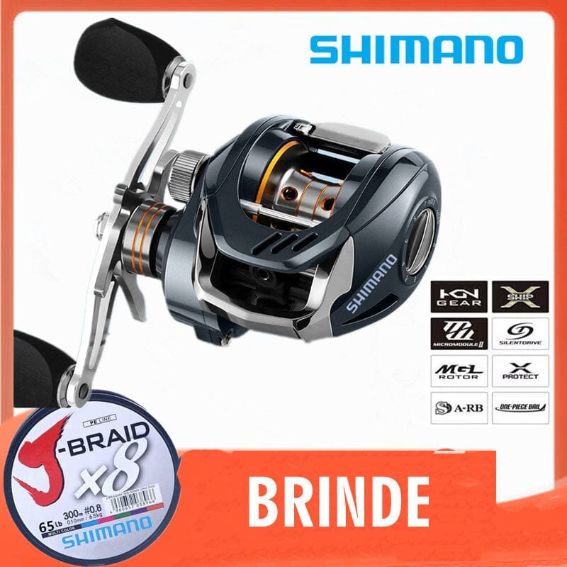 Carretilha SHIMANO LJ101 - 10 KG Drag - 18+1 Rolamentos -
Recolhimento 7.2:1