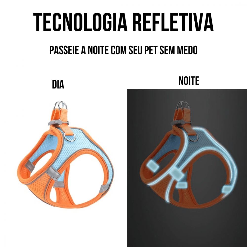 Coleira Peitoral para Cachorros e Gatos - Comforpet