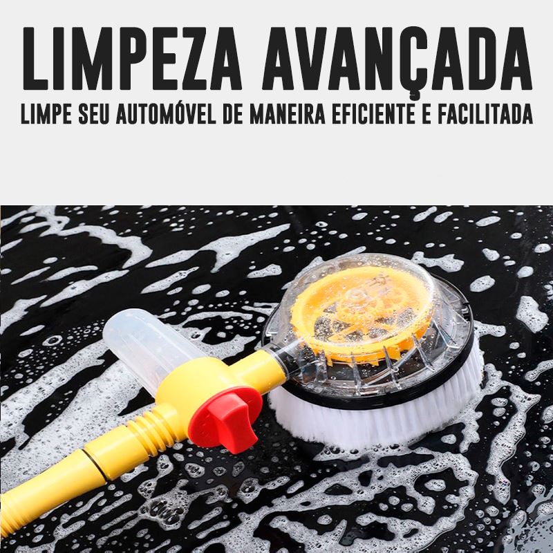 Kit de Escova de Limpeza Rotatória Automática - CarWash Mop