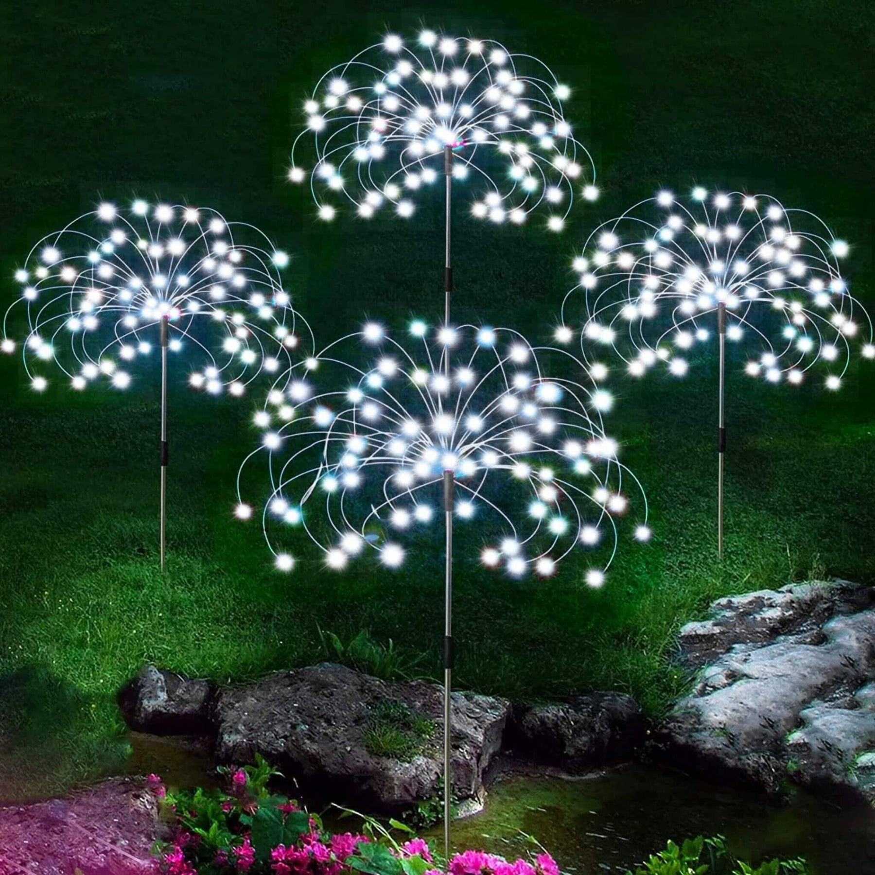 Led Solar Fogos de Artifício -  Luzinhas de natal