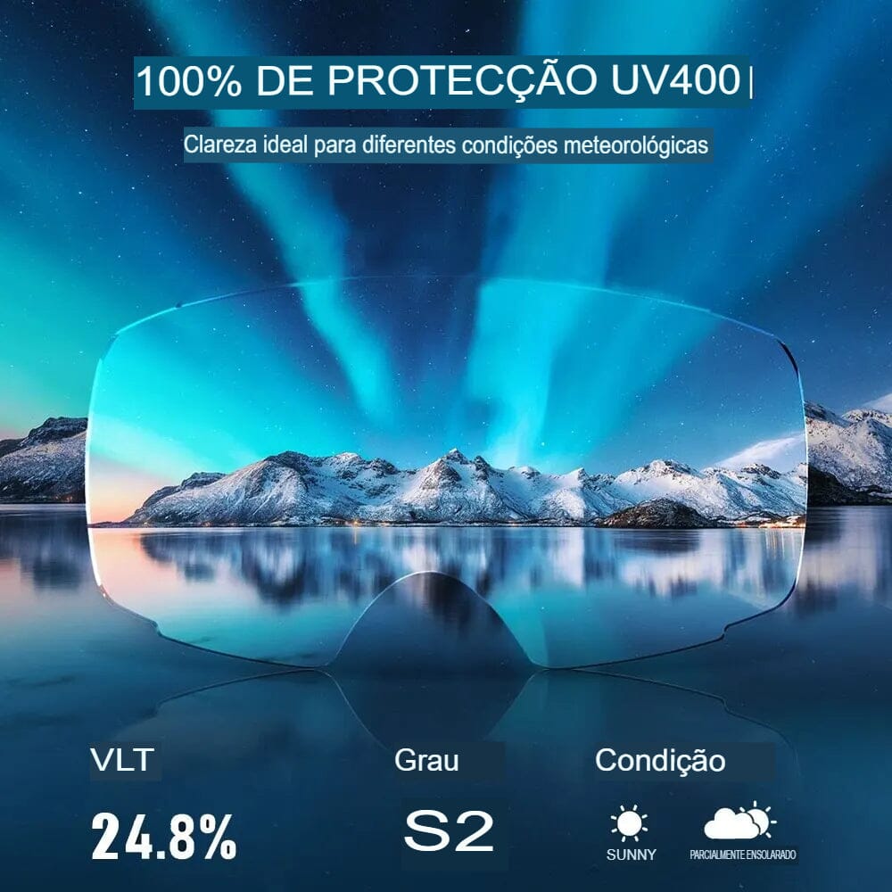 Óculos de Esqui com Dupla Camada e Proteção UV 400