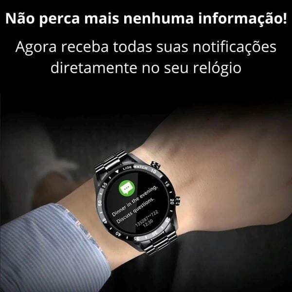 Smart Watch  Masculino de Luxo - Tic Lux