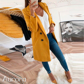 Sobretudo de Inverno Feminino Luxuoso Aurora